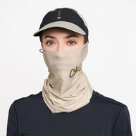 BFCollar-Athletics by Ciele in beige neck tube with seamless COOLmatic | PLUS fabric, cooling, anti-odour, UPF protection for running