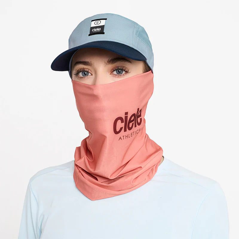 BFCollar-Athletics by Ciele in coral pink, seamless neck tube with cooling, anti-odour, UPF protection for running in Canada