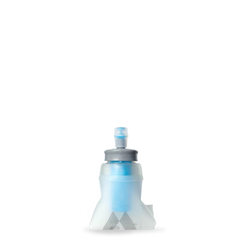 Ultra Flask + 500ml Filter Kit by Hydrapak in translucent blue and gray, lightweight flask with compact filter for safe hydration outdoors