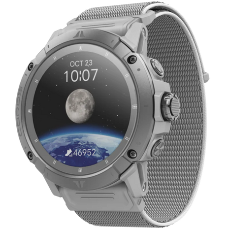 VERTIX 2S GPS Adventure Watch by Coros in grey with dual-frequency GPS, 36-day battery, heart rate sensor, 10 ATM water resistance for adventure use