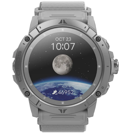 VERTIX 2S GPS Adventure Watch by Coros in gray with dual-frequency GPS, 10 ATM water resistance, heart rate sensor for outdoor use