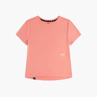 DLY T-Shirt - Women by Ciele in coral pink, comfortable performance running tee for everyday wear and outdoor running in Canada