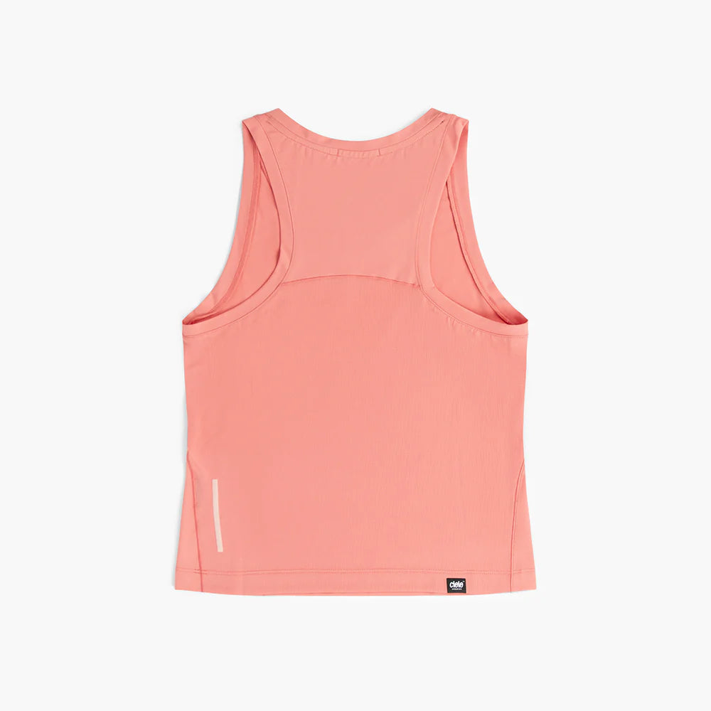 DLY Singlet - Women by Ciele in coral lightweight, breathable singlet designed for hot runs and outdoor performance in Canada