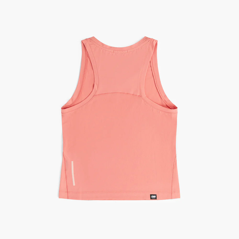 DLY Singlet - Women by Ciele in coral lightweight, breathable singlet designed for hot runs and outdoor performance in Canada