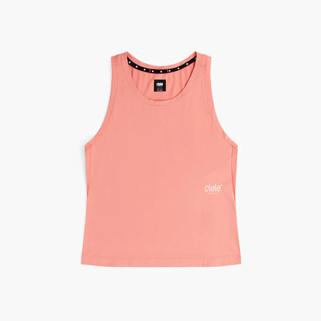 DLY Singlet - Women by Ciele in coral pink lightweight singlet designed for running and hot weather performance from Canada