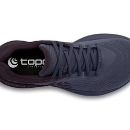 Ultrafly 5 - Women by Topo Athletic in dark blue and black with cushioning and stability for road running and daily training