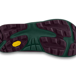 Ultraventure 4 - Women by Topo Athletic in dark green and purple with durable Vibram sole for trail running and outdoor use