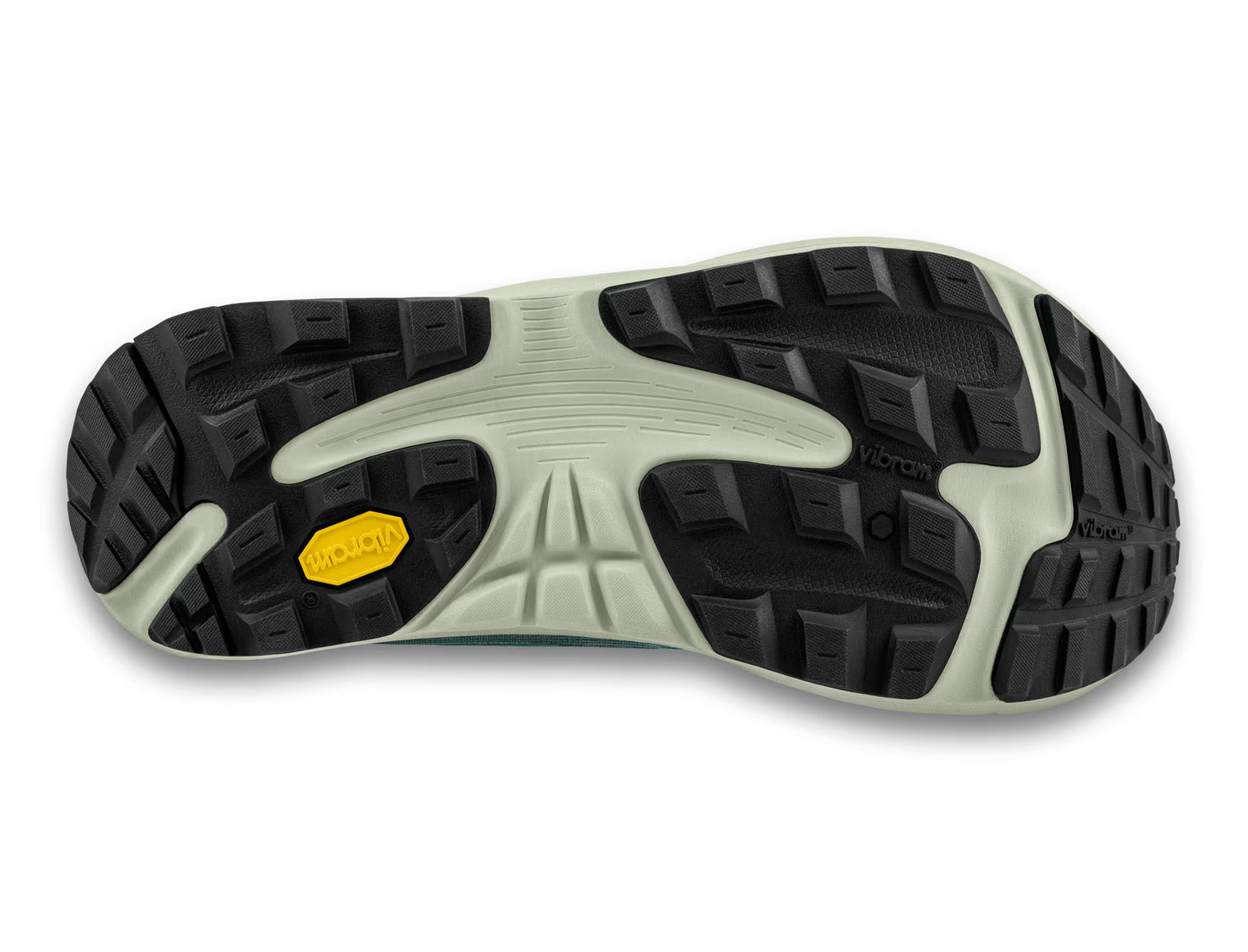 Ultraventure 4 - Women by Topo Athletic in black and light grey with durable Vibram sole for trail running and outdoor comfort