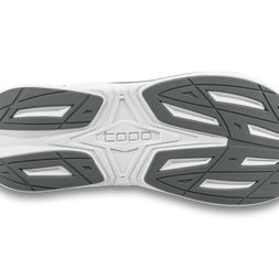 Outsole of the Topo Phantom 4 women's road running shoe in Grey/Grey