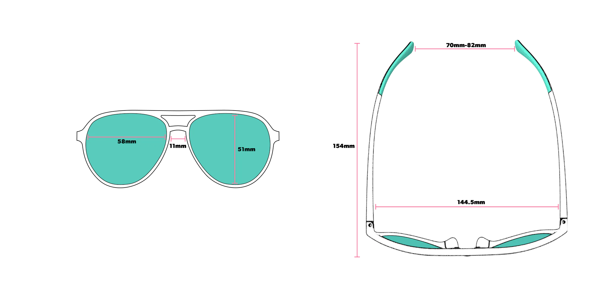 Buzzed On The Tower by Goodr cadet green aviator sunglasses with polarized non-reflective lenses, no slip and no bounce design