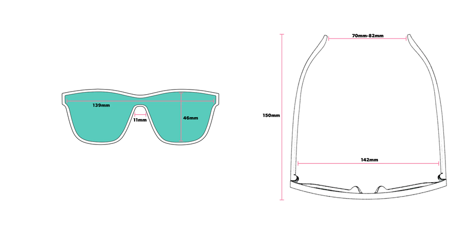 Best Dystopia Ever by Goodr in futuristic blue, lightweight sunglasses designed for crisp, innovative style and outdoor use