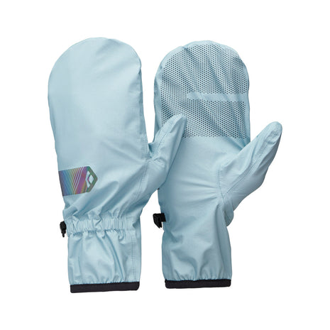 UL Overmitts by Black Diamond in light blue with 3-layer waterproof breathable recycled nylon for ultralight hiking and running