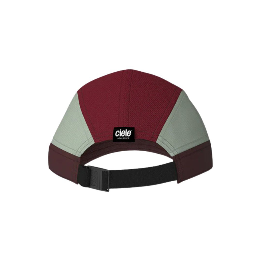 ALZCap SC - C Plus by Ciele in burgundy, grey, and dark brown with COOLmatic mesh for breathability, low profile running cap from Canada
