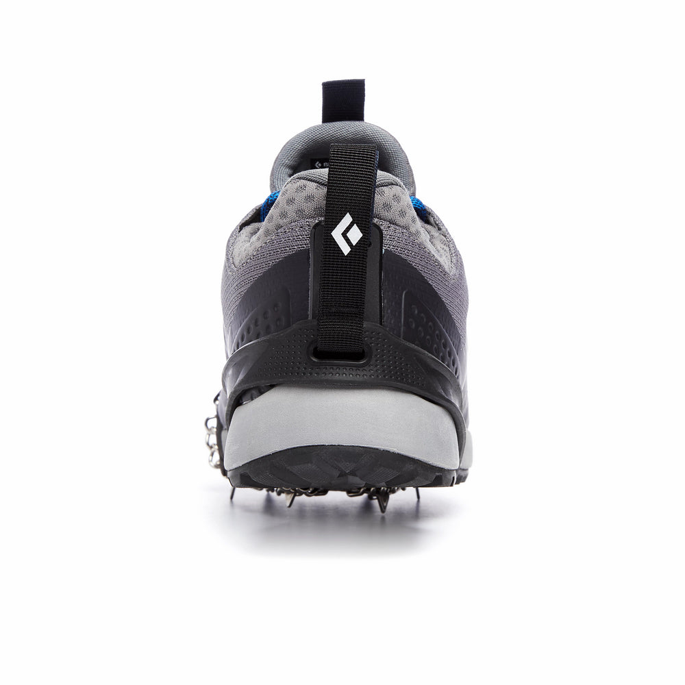 Blitz Spike Traction Device by Black Diamond in black and grey with 6 stainless steel spikes ultralight for trail traction