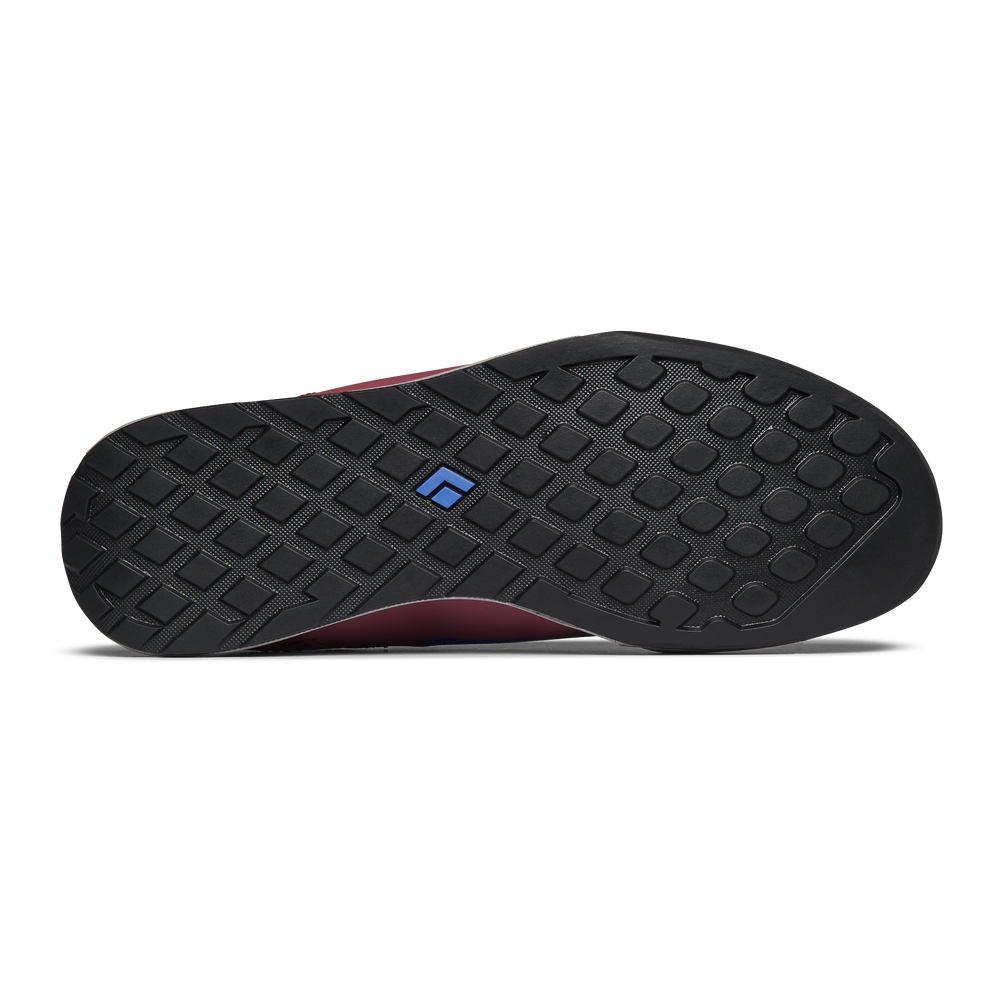 Session 2 Shoes - Women - FINAL SALE by Black Diamond in black and burgundy with durable sole and sustainable materials for comfortable outdoor use