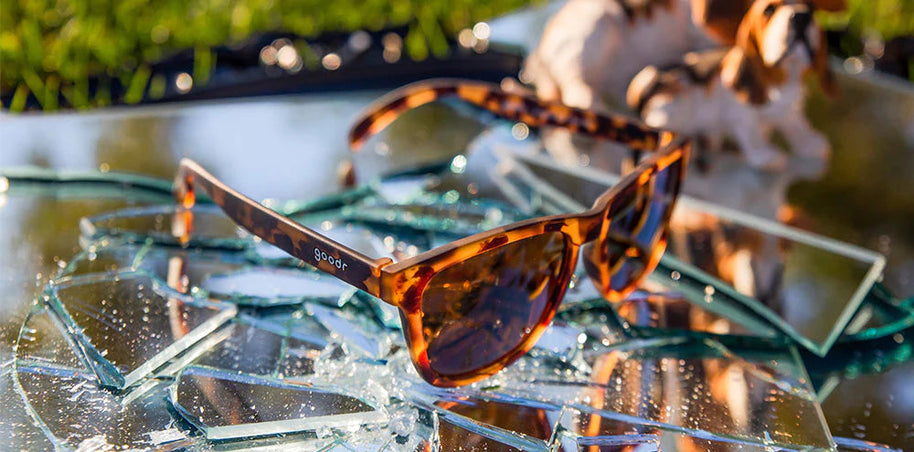 Bosley's Basset Hound Dreams by Goodr in tortoise shell color, stylish glasses inspired by the King of Hounds legend