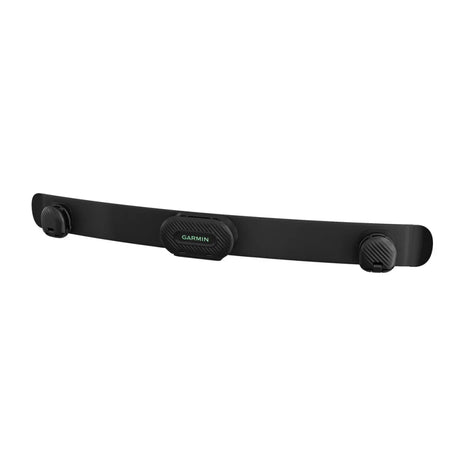 HRM-Fit by Garmin in black, women’s heart rate monitor with comfortable clip-on design for accurate fitness tracking and running