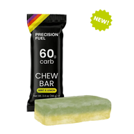 PF 60 Chew by Precision Fuel & Hydration in mint and lemon, energy chew bar with 60g carbs, ideal for endurance running and athletic performance