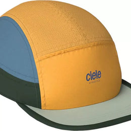 ALZCap - Athletics Small by Ciele in mustard yellow, blue, and green with COOLmatic mesh for breathable, low-profile running headwear ideal for Canada runners