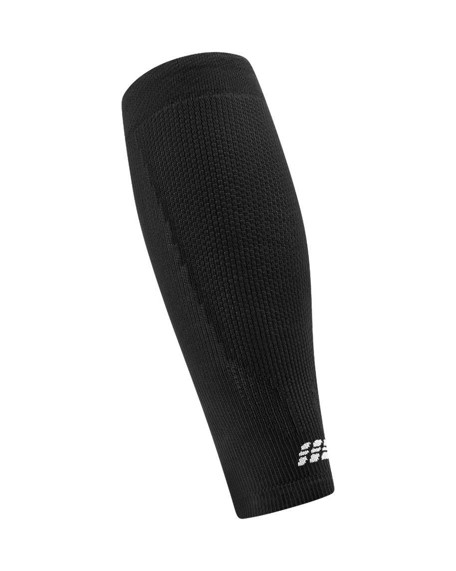 Core Run Calf Sleeve, 5.0 - Men by CEP Sports in black, compression sleeve with precise zones for improved running performance and recovery