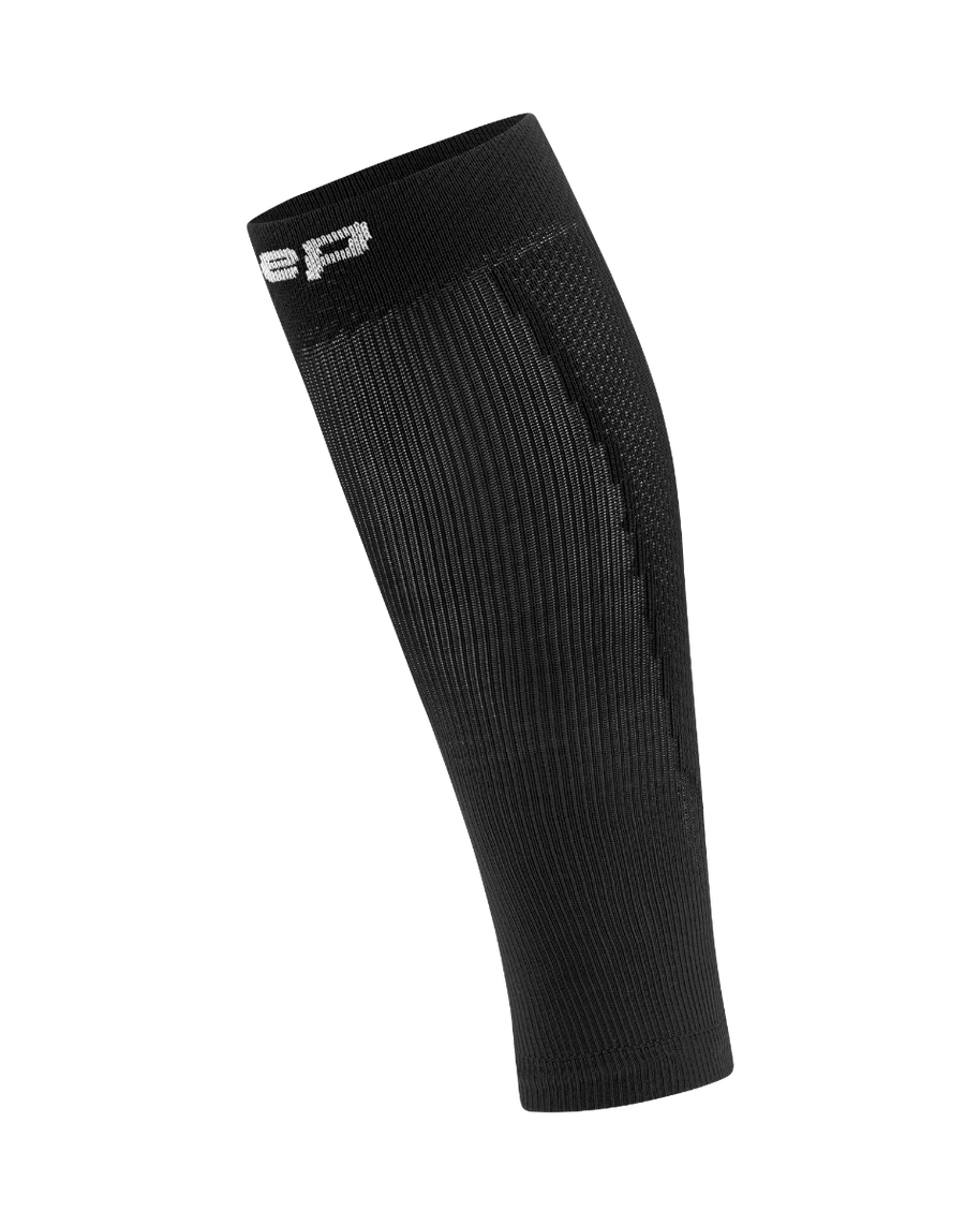 Core Run Calf Sleeve, 5.0 - Men by CEP Sports in black, compression calf sleeve for running with targeted zones and circular knit design