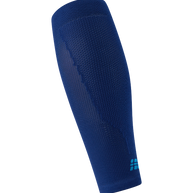 Core Run Calf Sleeve, 5.0 - Men by CEP Sports in navy blue with targeted compression zones for enhanced running performance and recovery