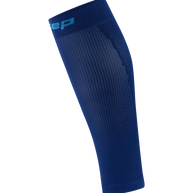 Core Run Calf Sleeve, 5.0 - Men by CEP Sports in blue, compression calf sleeve with precise zones for enhanced running support and recovery