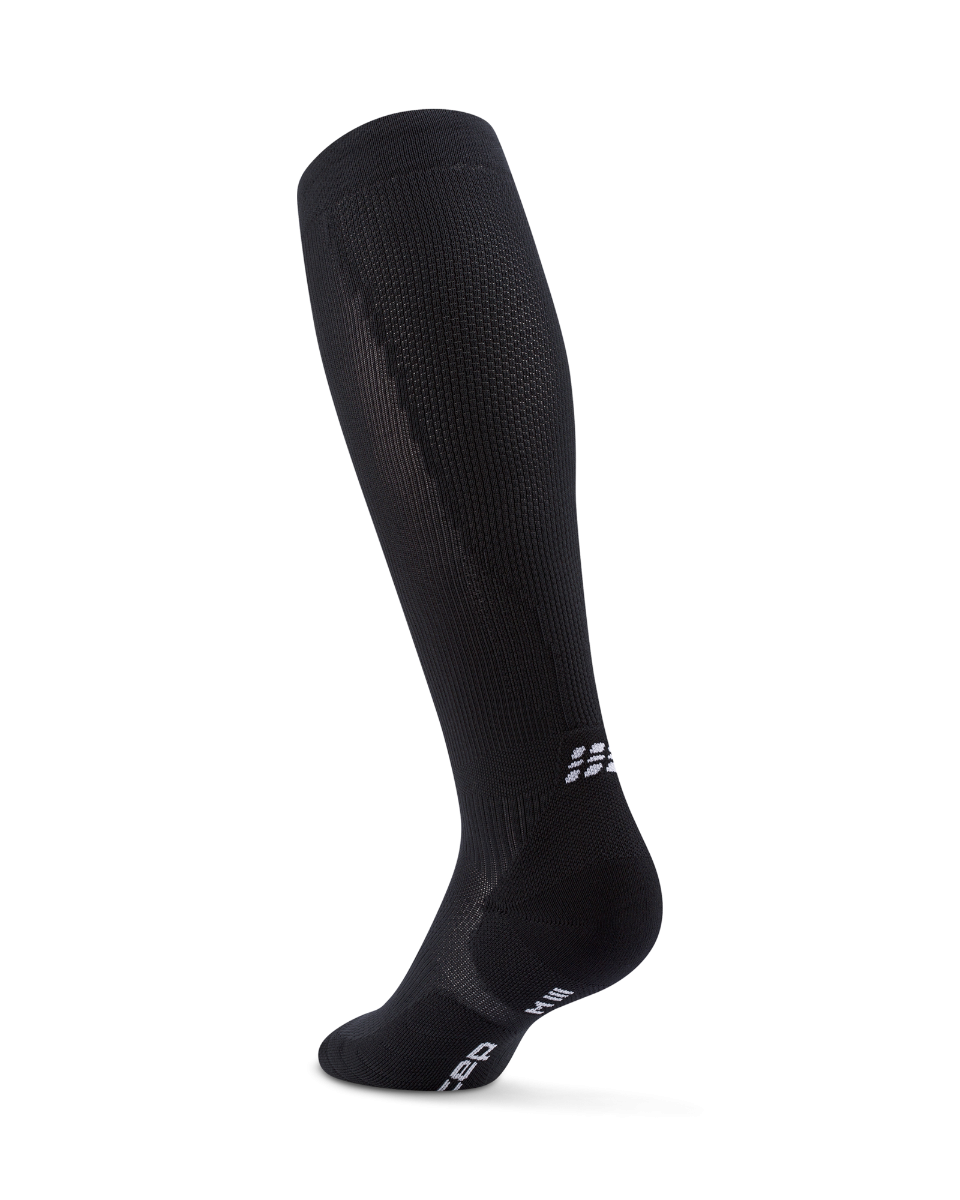 Core Run Socks Tall, 5.0 - Women by CEP Sports in black, high compression socks made in Germany for running and recovery.