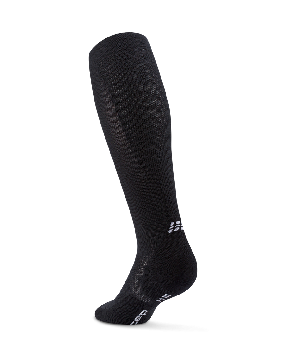 Core Run Socks Tall, 5.0 - Women by CEP Sports in black, high compression socks made in Germany for running and recovery.