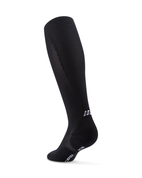 Core Run Socks Tall, 5.0 - Women by CEP Sports in black, high compression socks made in Germany for running and recovery.