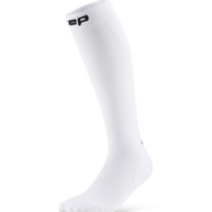 Core Run Socks Tall, 5.0 - Women by CEP Sports in white, high compression running socks for enhanced performance and recovery