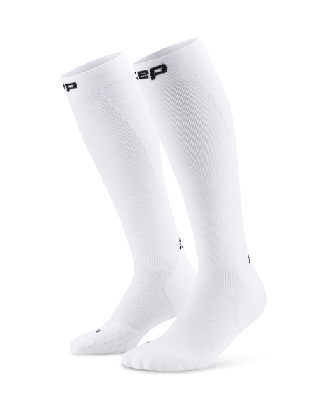 Core Run Socks Tall, 5.0 - Men by CEP Sports in white, compression running socks for activation and support in every run