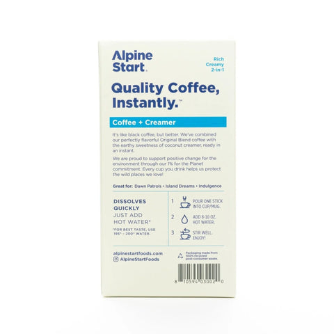 Instant Coffee: Coffee + Creamer