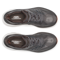 Top-down view of a pair of Saucony Endorphin Speed 6 men's shoes in Gull/Cocoa with grey laces