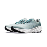 Pair of Altra Experience Flow 3 men's road running shoes in Green Milieu /Sea Pine/Vaporous Gray, front three-quarter view