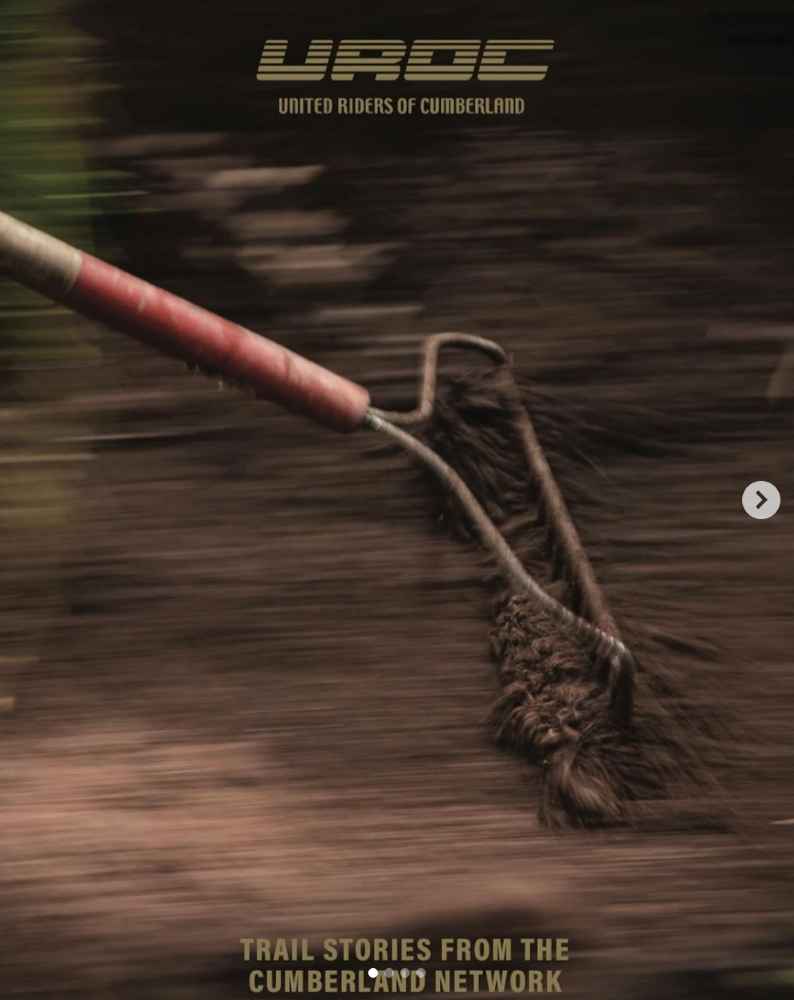 UROC - Trail Stories Book by United Riders of Cumberland in brown cover featuring trail stories from the Canada Cumberland network fundraiser