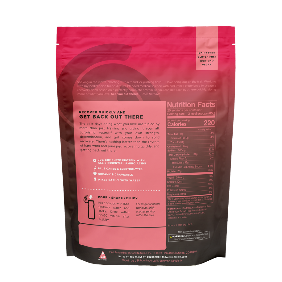 Tailwind Recovery Mix 20-Serving Bag