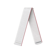 Coros 22mm Nylon Band in White Red, white woven strap with red edge trim and Coros logo