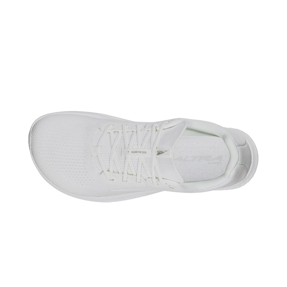 Escalante 4 - Women by Altra Footwear in white, lightweight flexible road running shoe with FootShape fit ideal for training and daily walks