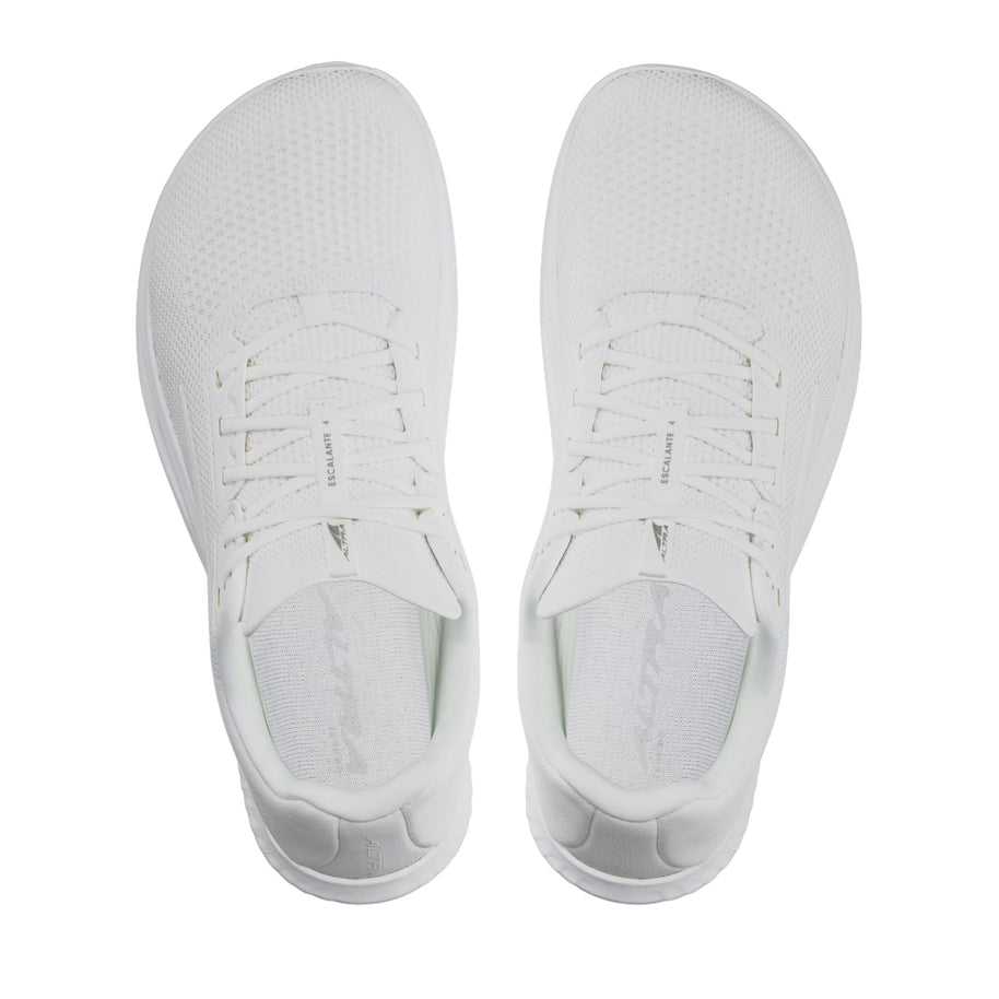 Escalante 4 - Women by Altra Footwear in white, lightweight road running shoes with FootShape fit and enhanced flexibility for training and daily walks