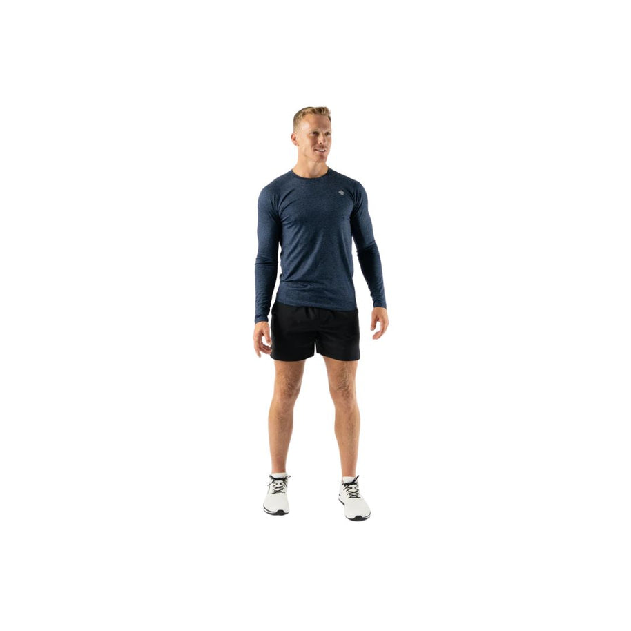 EZ Tee LS - Men by Rabbit in moonlight blue, lightweight soft long sleeve shirt ideal for training runs and active wear