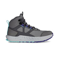Timp 5 Hiker GTX - Women by Altra Footwear in grey and purple waterproof hiking boot with cushioning and grip for wet outdoor conditions