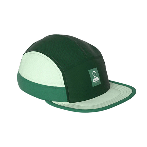 GOCap - C Plus Box by Ciele in green and mint soft brim running cap, lightweight, reflective, machine washable, ideal for running and racing in Canada