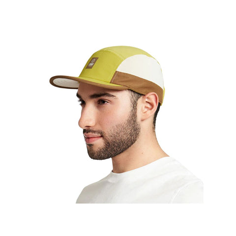 GOCap SC - C Plus Box by Ciele in yellow, white, and brown with pre-curved SOFTcurve brim for running and outdoor comfort