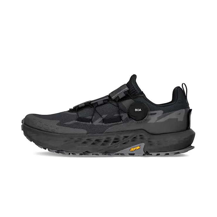 TIMP 5 BOA - Women by Altra Footwear in black with BOA fit system, cushioned midsole, Vibram outsole for trail running and outdoor adventure