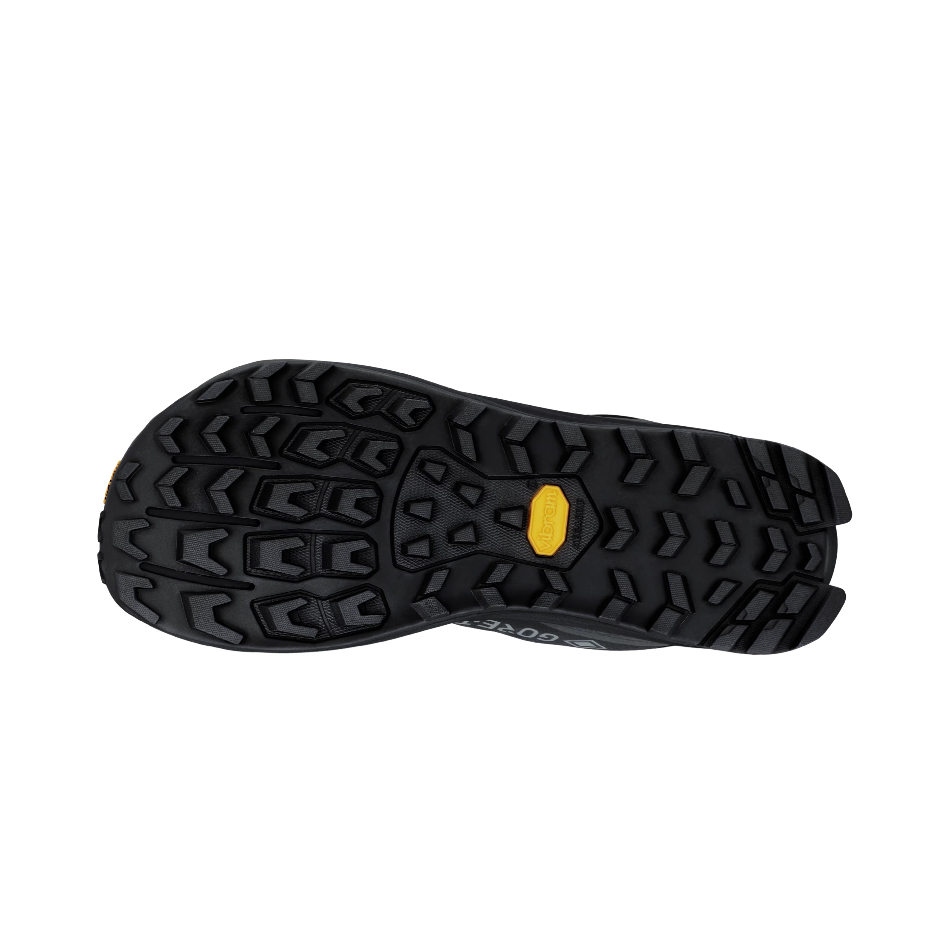 LONE PEAK 9+ GTX - Women by Altra Footwear in black with Vibram outsole, waterproof Gore-Tex trail shoe for rugged outdoor use