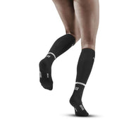 Run Compression Socks Tall - Women by CEP Sports in black, targeted medi compression for muscle support and reduced vibrations in running