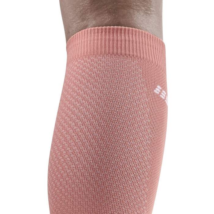 Run Compression Socks Tall - Women by CEP Sports in dusty rose, targeted medi compression for muscle support and reduced vibrations during running