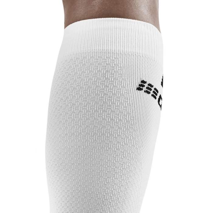Run Compression Socks Tall - Women by CEP Sports in white, targeted medi compression supporting muscles, ideal for running and recovery