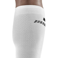 Run Compression Socks Tall - Men by CEP Sports in white, targeted medi compression for muscle support during running and recovery